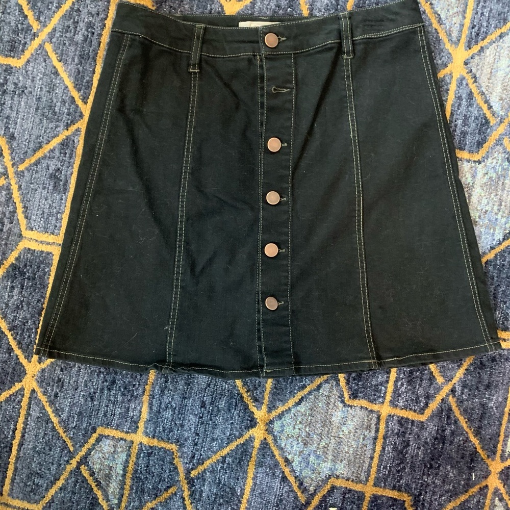 Denim Button up Skirt